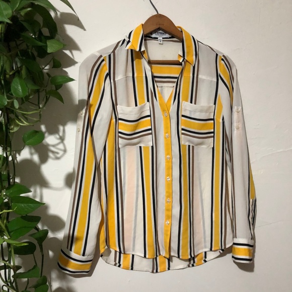 Express Yellow and Black Striped Portofino XS - Picture 1 of 5